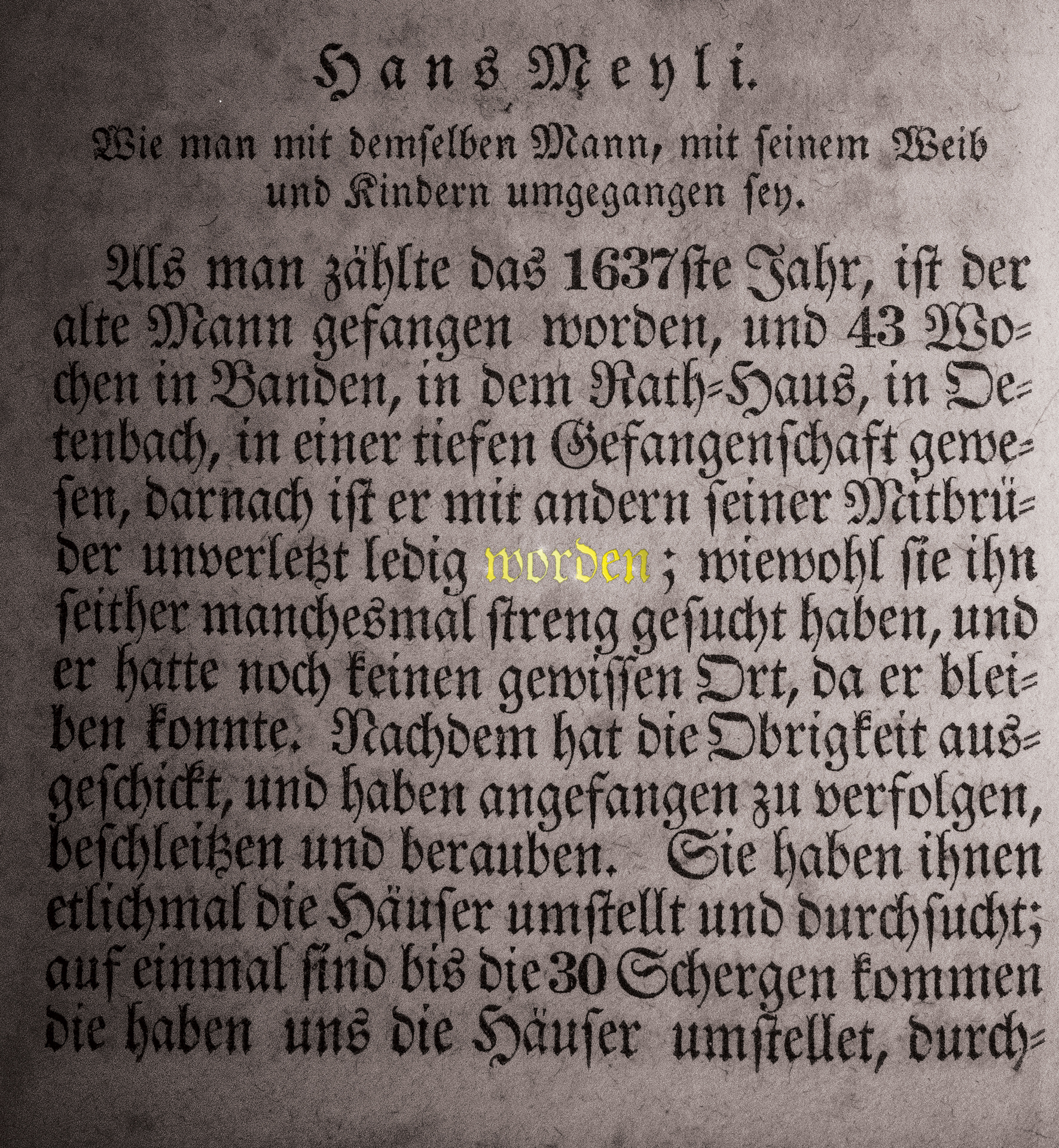 Reflections on the Martyrs (Hans Meyli)