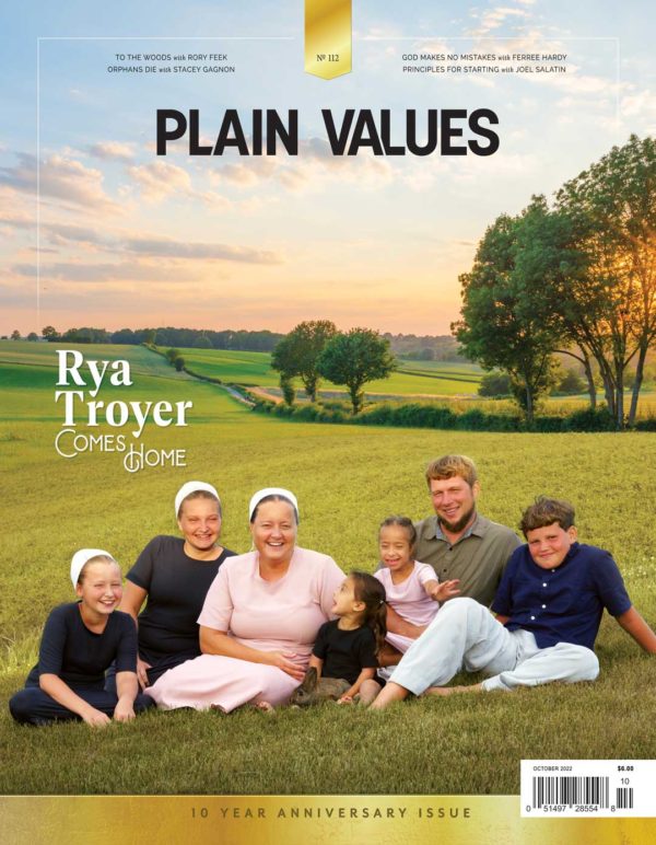 October 2022 Plain Values cover