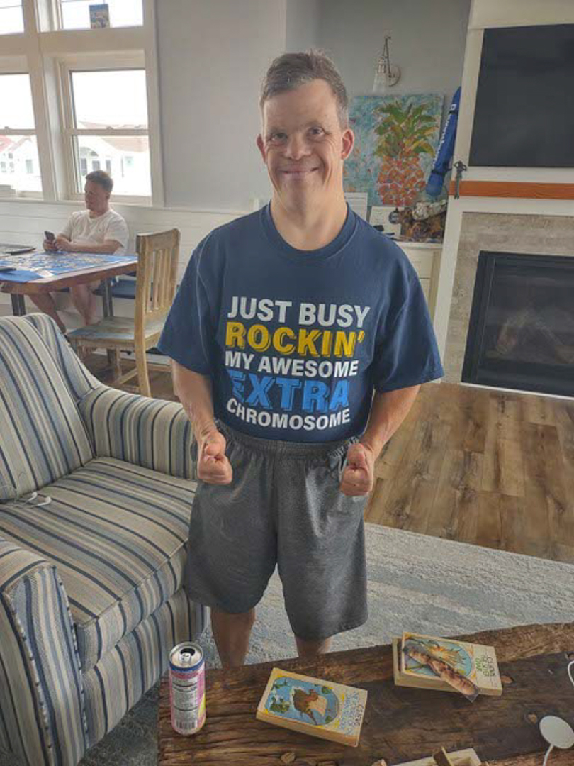 Ben Zempel wearing his favorite shirt