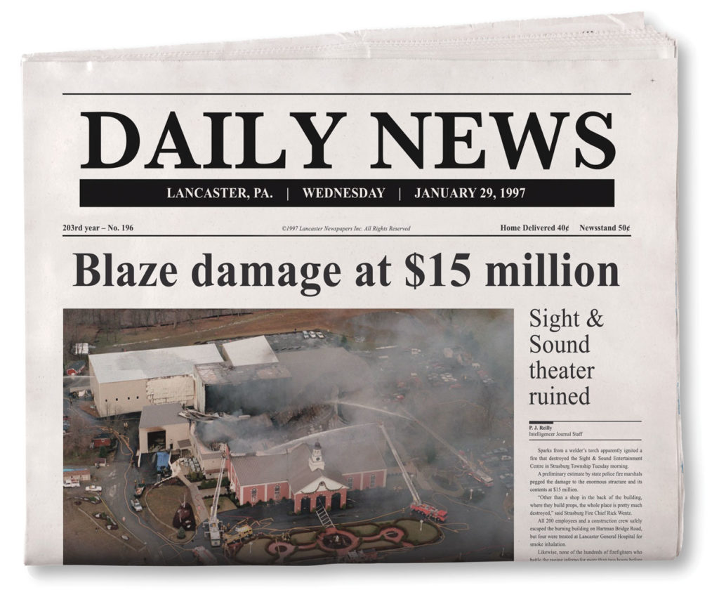 Newspaper of Sight & Sound Fire